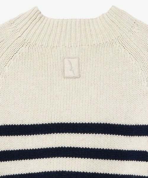 AIGLE / エーグル ニット・セーター | ウールブレンド ボーダーニットモックネックセーター | 詳細19