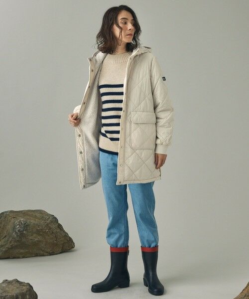 AIGLE / エーグル ニット・セーター | ウールブレンド ボーダーニットモックネックセーター | 詳細9