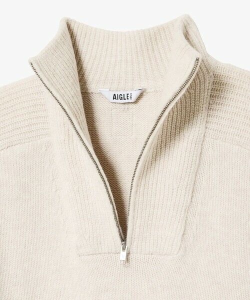 AIGLE / エーグル ニット・セーター | ウールブレンド ハーフジップニットセーター | 詳細11