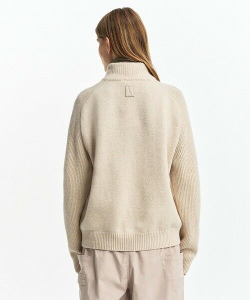 AIGLE / エーグル ニット・セーター | ウールブレンド ハーフジップニットセーター | 詳細4