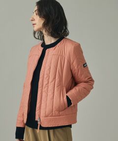 AIGLE / エーグル ダウンジャケット・ベスト | 撥水 REPREVE キルティング中綿 ノーカラージャケット / マフラー付き