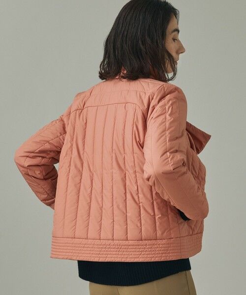 AIGLE / エーグル ダウンジャケット・ベスト | 撥水 REPREVE キルティング中綿 ノーカラージャケット / マフラー付き | 詳細2