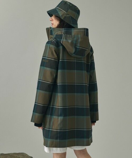 AIGLE / エーグル その他アウター | 透湿防水 防風 2レイヤー チェックパターンロングジャケット | 詳細3