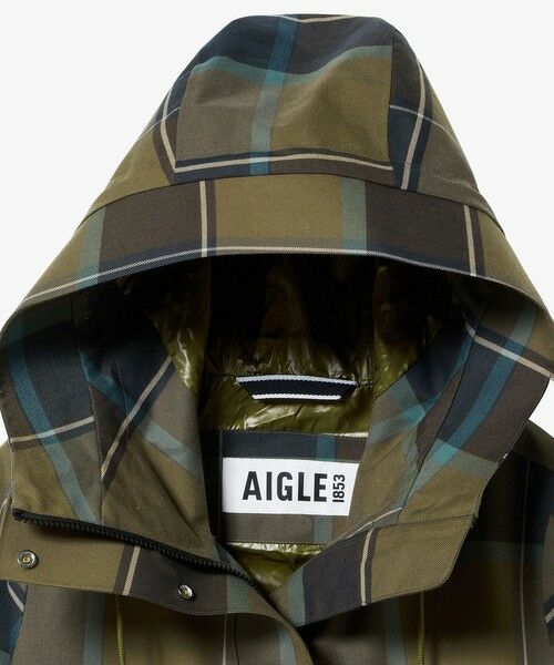AIGLE / エーグル その他アウター | 透湿防水 防風 2レイヤー チェックパターンロングジャケット | 詳細9