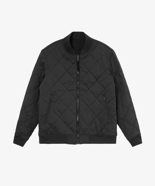 AIGLE/エーグル 撥水 REPREVE中綿 リバーシブル キルティングブルゾン ブラック L