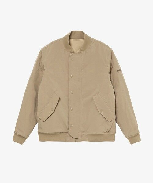 AIGLE/エーグル 撥水 REPREVE中綿 リバーシブル キルティングブルゾン ベージュ M