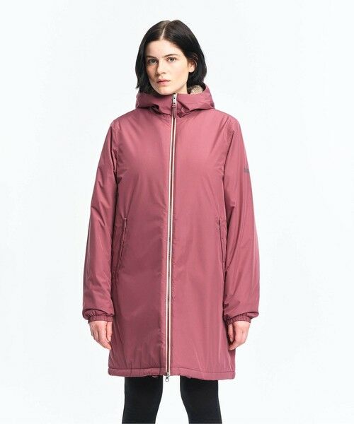 AIGLE/エーグル 【RainPack Warm】透湿防水 レインパックウォーム ボアロングジャケット ピンク S-M