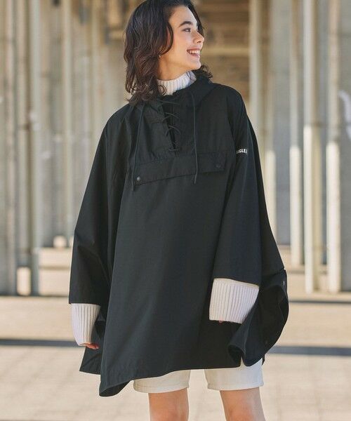 AIGLE / エーグル その他アウター | 透湿防水 撥水 防風  2トーンデザイン パッカブルポンチョ / 収納袋付き | 詳細1