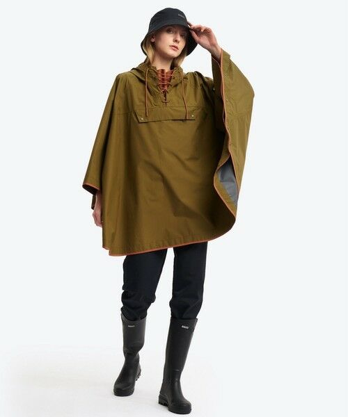 AIGLE / エーグル その他アウター | 透湿防水 撥水 防風  2トーンデザイン パッカブルポンチョ / 収納袋付き | 詳細7