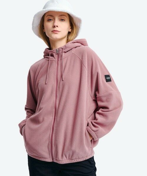 AIGLE / エーグル パーカー | ミディアムウェイト マイクロフリース ジップアップフーディ ジャケット | 詳細1