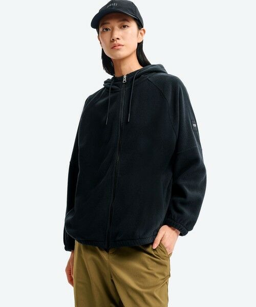 AIGLE / エーグル パーカー | ミディアムウェイト マイクロフリース ジップアップフーディ ジャケット | 詳細5