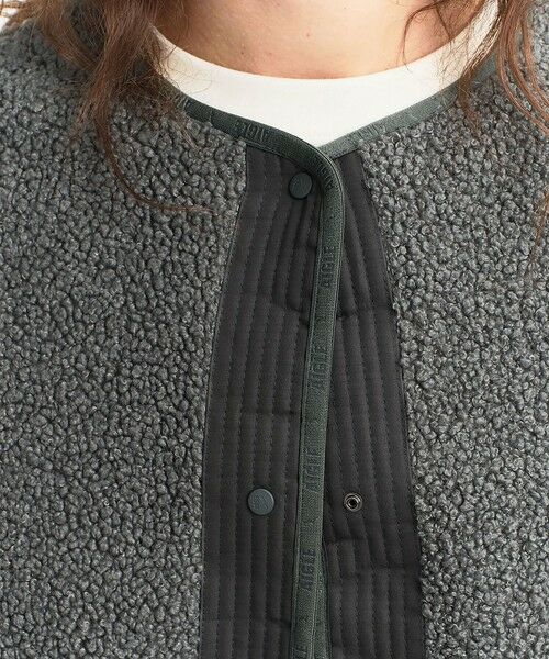 AIGLE / エーグル ブルゾン | ショートシェルパ テリー ノーカラージャケット | 詳細1