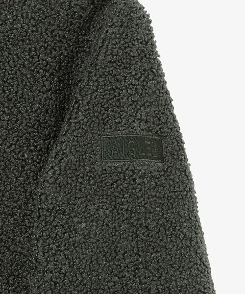 AIGLE / エーグル ブルゾン | ショートシェルパ テリー ノーカラージャケット | 詳細5