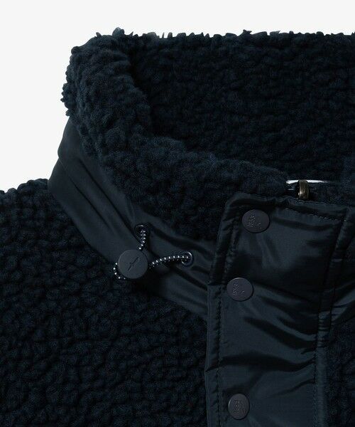 AIGLE / エーグル ブルゾン | パッチポケット 異素材切り替え スタンドカラーボアフリースブルゾン | 詳細16
