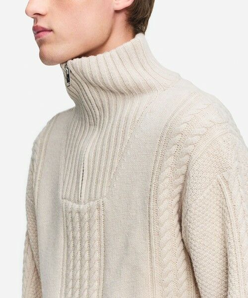 AIGLE / エーグル ニット・セーター | ケーブルニット オーバーサイズハーフジップセーター | 詳細4