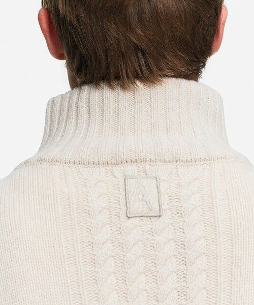 AIGLE / エーグル ニット・セーター | ケーブルニット オーバーサイズハーフジップセーター | 詳細5