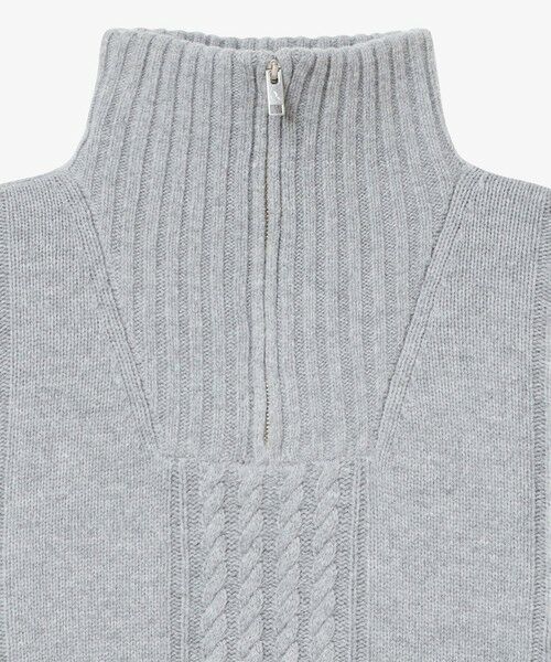 AIGLE / エーグル ニット・セーター | ケーブルニット オーバーサイズハーフジップセーター | 詳細17