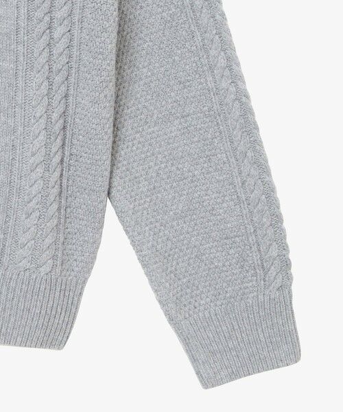 AIGLE / エーグル ニット・セーター | ケーブルニット オーバーサイズハーフジップセーター | 詳細20