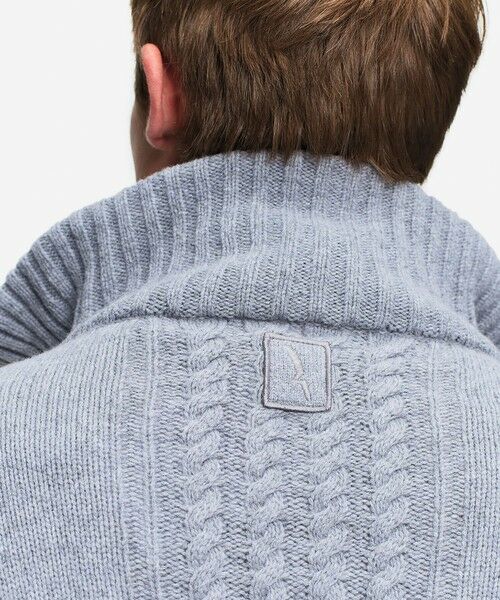AIGLE / エーグル ニット・セーター | ケーブルニット オーバーサイズハーフジップセーター | 詳細14