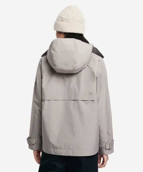 AIGLE / エーグル トレンチコート | GORE TEX ゴアテックス 防風 防水 透湿 2レイヤー ショートトレンチコート / フード脱着可 | 詳細3