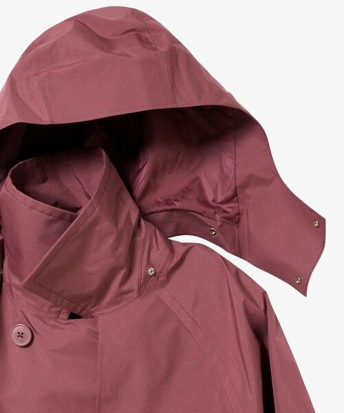 AIGLE / エーグル トレンチコート | GORE TEX ゴアテックス 防風 防水 透湿 2レイヤー ショートトレンチコート / フード脱着可 | 詳細14