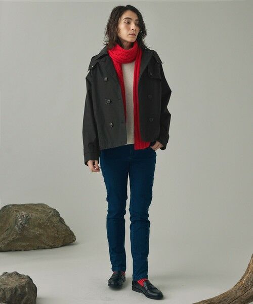 AIGLE / エーグル トレンチコート | GORE TEX ゴアテックス 防風 防水 透湿 2レイヤー ショートトレンチコート / フード脱着可 | 詳細18