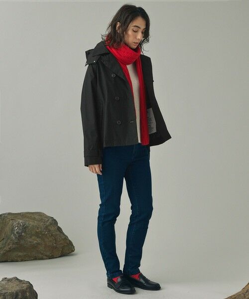 AIGLE / エーグル トレンチコート | GORE TEX ゴアテックス 防風 防水 透湿 2レイヤー ショートトレンチコート / フード脱着可 | 詳細19