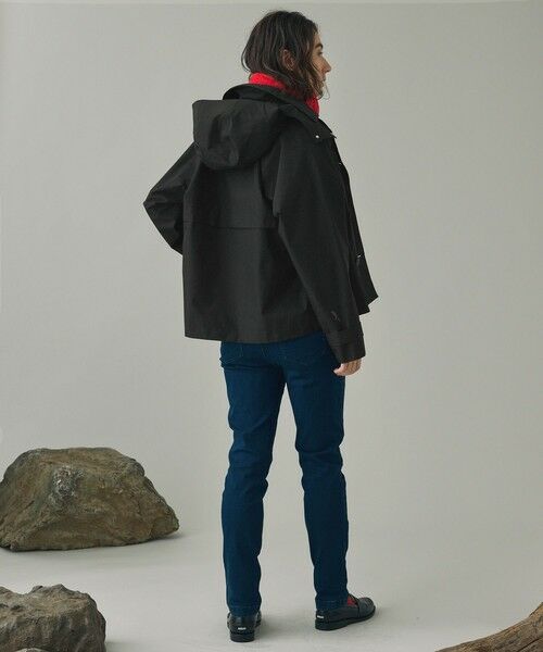 AIGLE / エーグル トレンチコート | GORE TEX ゴアテックス 防風 防水 透湿 2レイヤー ショートトレンチコート / フード脱着可 | 詳細20