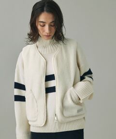 AIGLE / エーグル ダウンジャケット・ベスト | Repreve中綿インサレーション リバーシブルキルティングボアベスト