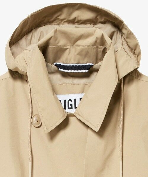 AIGLE / エーグル トレンチコート | GORE-TEX ゴアテックス 防風 防水 透湿 ミドルトレンチコート / フード取り外し可 | 詳細8