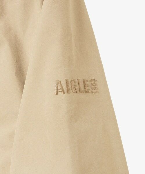 AIGLE / エーグル トレンチコート | GORE-TEX ゴアテックス 防風 防水 透湿 ミドルトレンチコート / フード取り外し可 | 詳細12