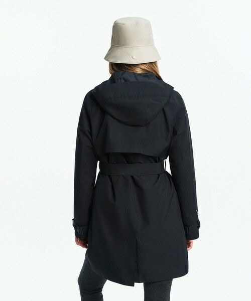 AIGLE / エーグル トレンチコート | GORE-TEX ゴアテックス 防風 防水 透湿 ミドルトレンチコート / フード取り外し可 | 詳細19