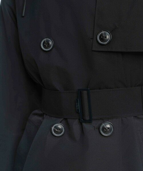 AIGLE / エーグル トレンチコート | GORE-TEX ゴアテックス 防風 防水 透湿 ミドルトレンチコート / フード取り外し可 | 詳細20