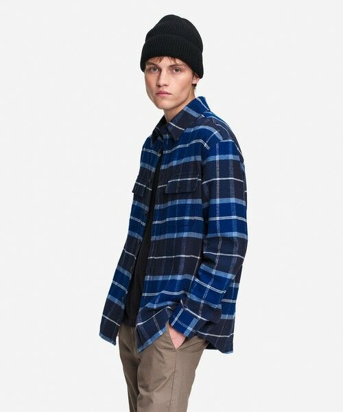 AIGLE / エーグル シャツ・ブラウス | フランネルチェックオーバーシャツ | 詳細4