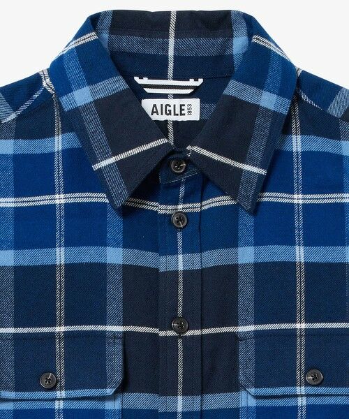 AIGLE / エーグル シャツ・ブラウス | フランネルチェックオーバーシャツ | 詳細8