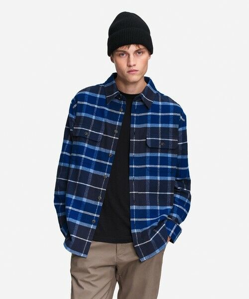 AIGLE / エーグル シャツ・ブラウス | フランネルチェックオーバーシャツ | 詳細3