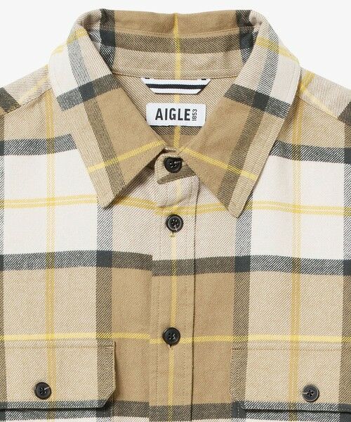 AIGLE / エーグル シャツ・ブラウス | フランネルチェックオーバーシャツ | 詳細17
