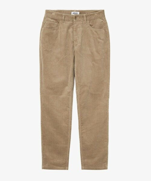 AIGLE/エーグル ストレッチ テーパードコーデュロイ ワイドパンツ ベージュ 40(M)