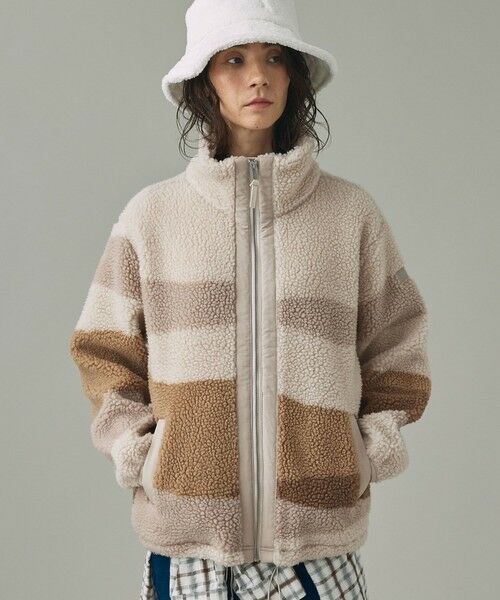 AIGLE / エーグル ブルゾン | ジップアップシェルパフリース ジップアップボアブルゾン | 詳細1