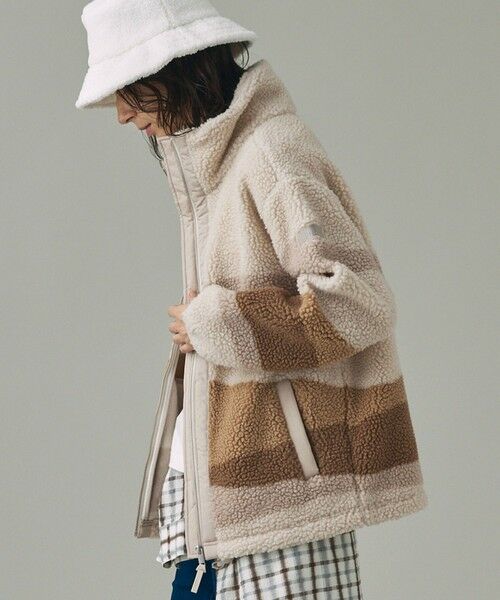 AIGLE / エーグル ブルゾン | ジップアップシェルパフリース ジップアップボアブルゾン | 詳細2