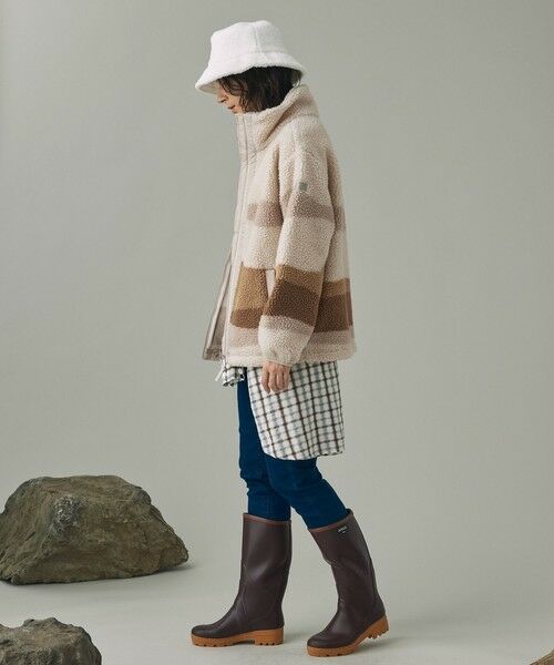 AIGLE / エーグル ブルゾン | ジップアップシェルパフリース ジップアップボアブルゾン | 詳細4