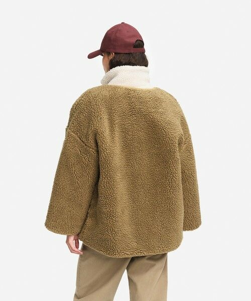 AIGLE / エーグル ブルゾン | 撥水 リバーシブル キルティングボア シェルパジャケット | 詳細2