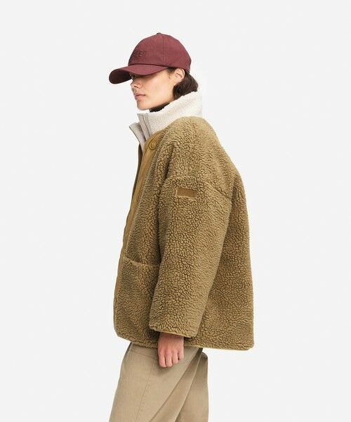 AIGLE / エーグル ブルゾン | 撥水 リバーシブル キルティングボア シェルパジャケット | 詳細3