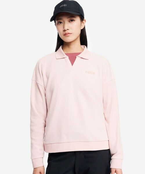 AIGLE/エーグル POLARTEC THERMAL PRO ポーラーテック ポロフリース ピンク 38(M)