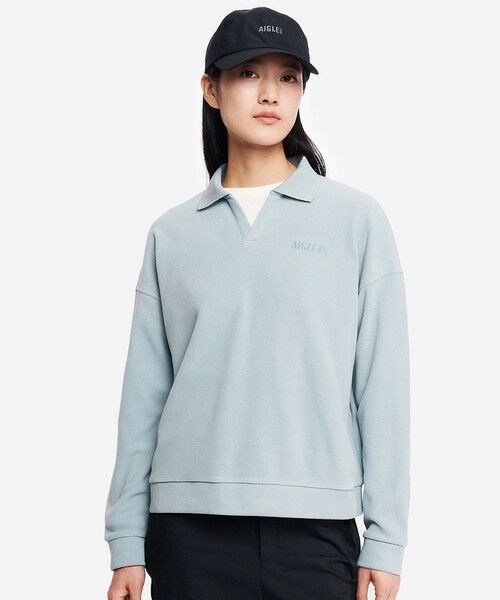 AIGLE/エーグル POLARTEC THERMAL PRO ポーラーテック ポロフリース ブル グレ 40(L) AIGLE/エーグル POLARTEC THERMAL PRO ポーラーテック ポロフリース ブル グレ 40(L)