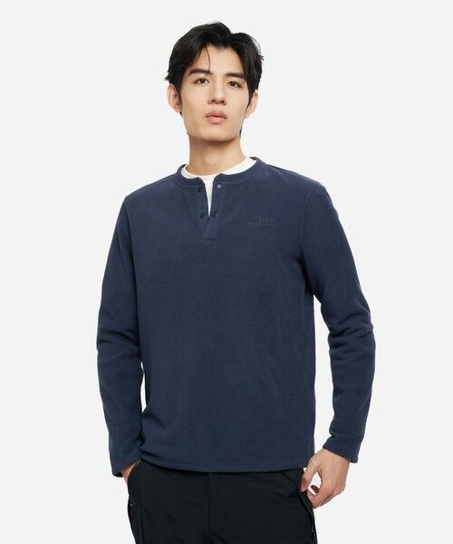 AIGLE/エーグル ポーラーテック ハーフプラケットフリース ダークネイビー M AIGLE/エーグル ポーラーテック ハーフプラケットフリース ダークネイビー M