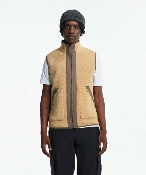 AIGLE/エーグル リバーシブルフリースベスト T-Kit 2WAY ベージュ M AIGLE/エーグル リバーシブルフリースベスト T-Kit 2WAY ベージュ M