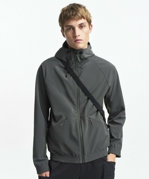 AIGLE/エーグル ソフトシェル フリースジャケット グレー S