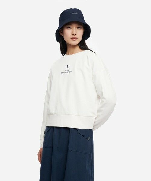 AIGLE/エーグル UVカット ロングスリーブTシャツ ホワイト S