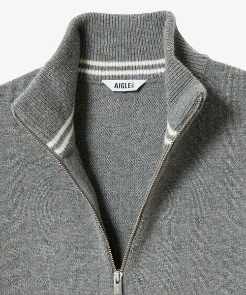 AIGLE / エーグル ニット・セーター | ハーフジップ ウールセーター | 詳細19